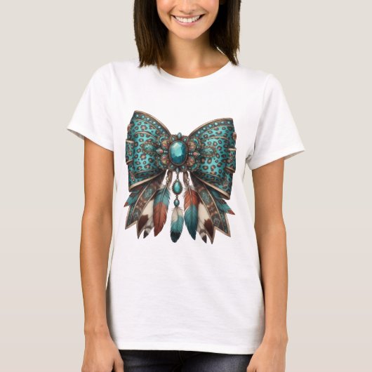 de westerse boogstijl t-shirt (Voorkant)