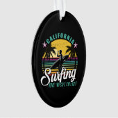 De westkust - Californië Surfing Ornament (voorkant)