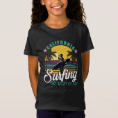 De westkust - Californië Surfing T-Shirt (Voorkant)
