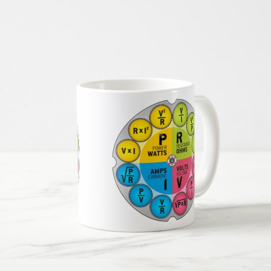 De wet Circle van Ohm Koffiemok (Voorkant rechts)
