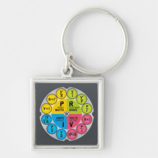 De wet Circle van Ohm Sleutelhanger