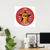 De wet is macht poster (Thuiskantoor)