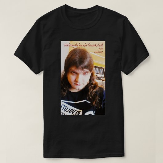 De wet is voor de zwakken van de wil. t-shirt (Design voorkant)