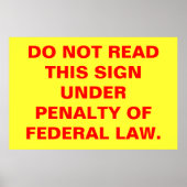 De wet poster (Voorkant)