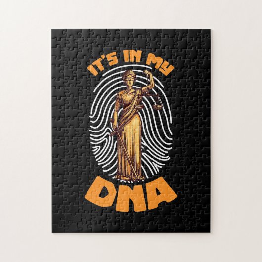 De wet staat in het DNA van de advocaat Legpuzzel (Verticaal)