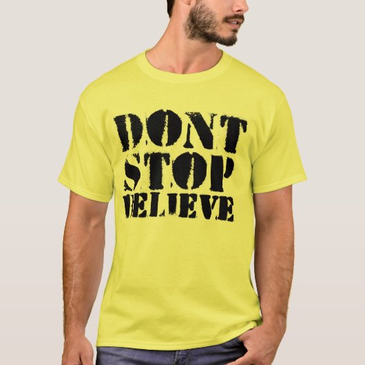 De wet - Stop niet, geloof... T-Shirt. T-shirt (Voorkant)