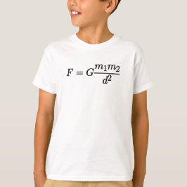 De Wet van Newton over universele zwaartekracht Co T-shirt