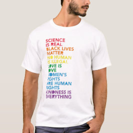 De wetenschap in nood is echt zwart, LGBT-materiaa T-shirt
