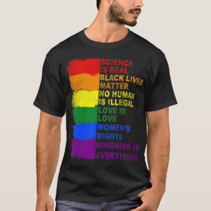 De wetenschap in nood is echt zwart, LGBT-materiaa T-shirt