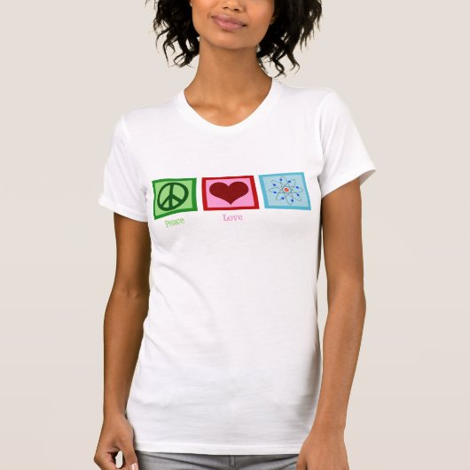 De Wetenschap van de Liefde van de vrede T-shirt (Voorkant)