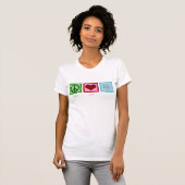 De Wetenschap van de Liefde van de vrede T-shirt (Voorkant volledig)