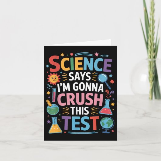 De wetenschap zegt dat ik deze test van de leraar kaart (Voorkant)