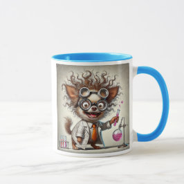 De wetenschappelijke hond en zijn ervaring. mok