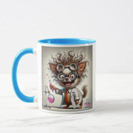 De wetenschappelijke hond en zijn ervaring. mok