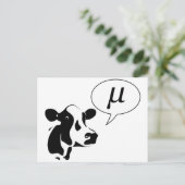 De wetenschappelijke Koe gaat Mu Briefkaart (Staand voorkant)