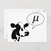 De wetenschappelijke Koe gaat Mu Briefkaart (Voorkant / Achterkant)