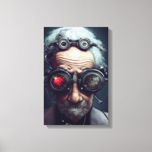 De wetenschapper canvas afdruk (Voorkant)