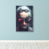 De wetenschapper canvas afdruk (Insitu (Houten vloer))