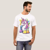 De Wetenschapper Eenhoorn (1) T-shirt (Voorkant volledig)