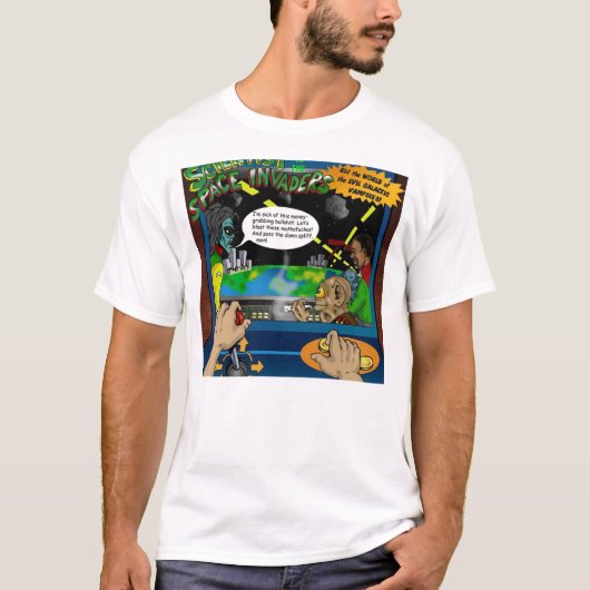 De wetenschapper en de Shirten van de Spaceinovers T-shirt (Voorkant)