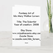 De wetenschapper kaart (Achterkant)