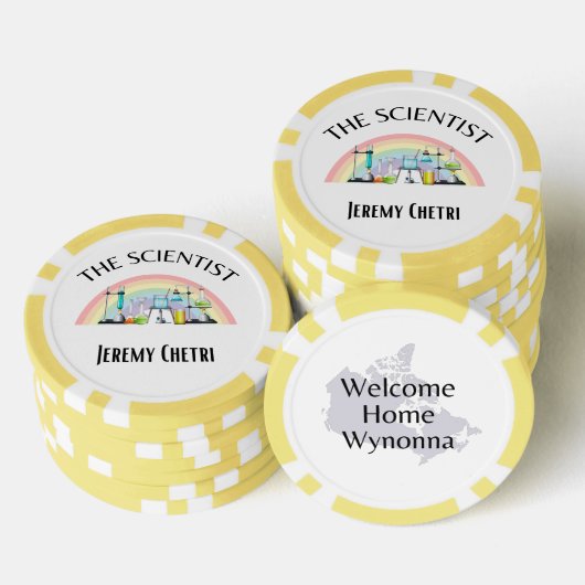 De wetenschapper poker chips (Opstapeling)