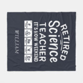 De wetenschapsleraar in het veld Het weekeinde ooi Fleece Deken (Voorkant (Horizontaal))