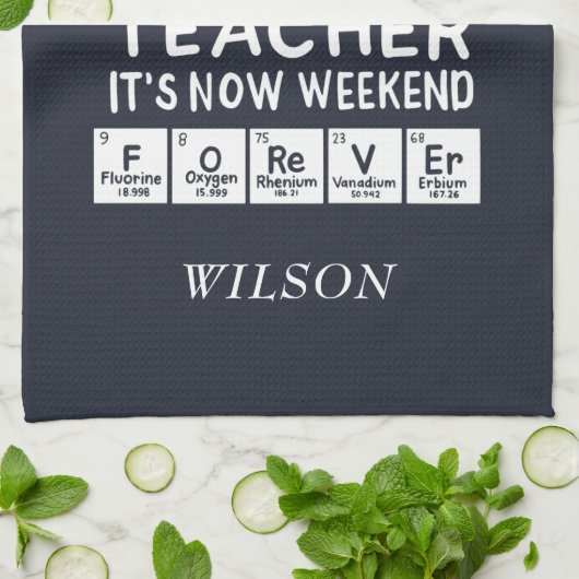 De wetenschapsleraar in het veld Het weekeinde ooi Theedoek (Gevouwen)