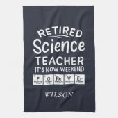 De wetenschapsleraar in het veld Het weekeinde ooi Theedoek (Verticaal)