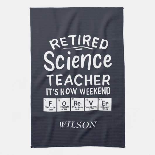 De wetenschapsleraar in het veld Het weekeinde ooi Theedoek (Verticaal)