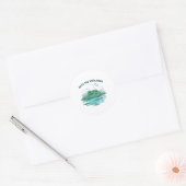 De wetlands opslaan _1 ronde sticker (Envelop)