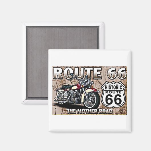 **DE WETTELIJKE ROUTE 66** MAGNEET (Voorkant / Achterkant)