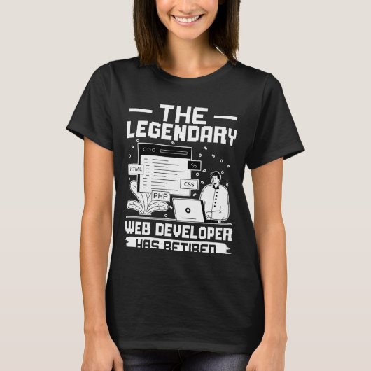 De wettige Ontwikkelaar van het Web is in ruste T-shirt (Voorkant)