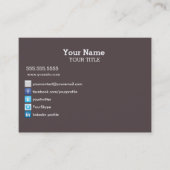 De wettige vergunning doet wat u Visitekaartjes wi (Voorkant)