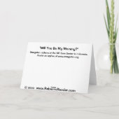 De Wezen van het Baby van de orangoetan Kaart (Achterkant)