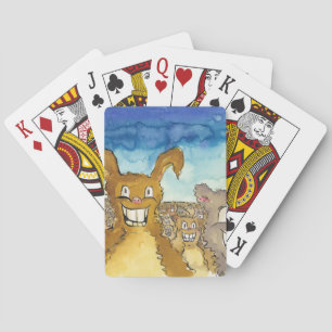 De Wezens Komen Tekenfilm Pokerkaarten
