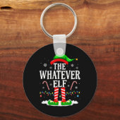 De Whatever Elf Kerstmis Grappige Matching Familie Sleutelhanger (Voorkant)