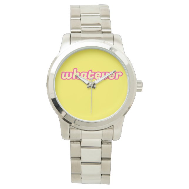 De 'Whatever' Kunst Horloge (Voorkant)