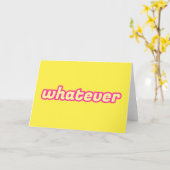 De 'Whatever' Kunst Kaart (Gele Bloem)
