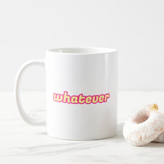 De 'Whatever' Kunst Koffiemok (Met donut)
