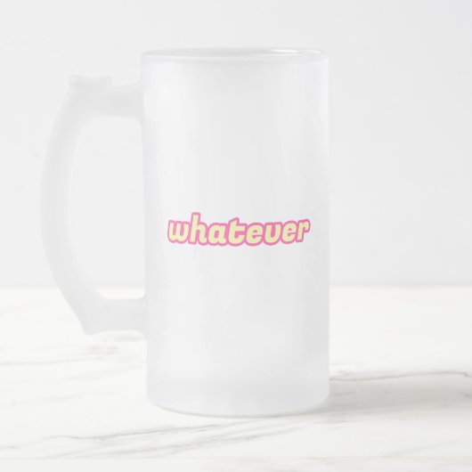 De 'Whatever' Kunst Matglas Bierpul (Links)