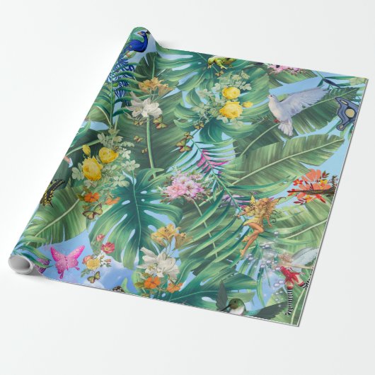 De Whimsical Fantasy World Cadeaupapier (Uitgerold)