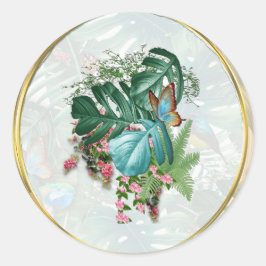 De Whimsical Fantasy World Ronde Sticker