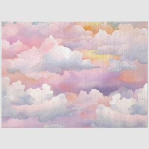 De Whimsical Pastel Cloud Serie Ontwerp 12 Tissuepapier