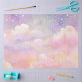 De Whimsical Pastel Cloud Serie Ontwerp 1 Tissuepapier (Craft)