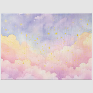 De Whimsical Pastel Cloud Serie Ontwerp 9 Tissuepapier