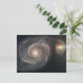 De Whirlpool Galaxy M51 & Companion in de ruimte Briefkaart (Staand voorkant)