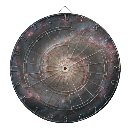 De Whirlpool Galaxy M51 & Companion in de ruimte Dartbord (Voorkant)
