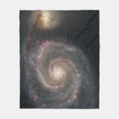 De Whirlpool Galaxy M51 & Companion in de ruimte Fleece Deken (Voorkant)