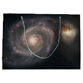 De Whirlpool Galaxy M51 & Companion in de ruimte Groot Cadeauzakje (Achterkant)
